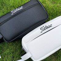 Titleist กระเป๋าที่เก็บกอล์ฟ Titlis ขายดีขนาดเล็กลำลองกระเป๋าใส่ลูกบอลกระเป๋าคลัตช์กระเป๋าถือกลางแจ้งหนัง PU