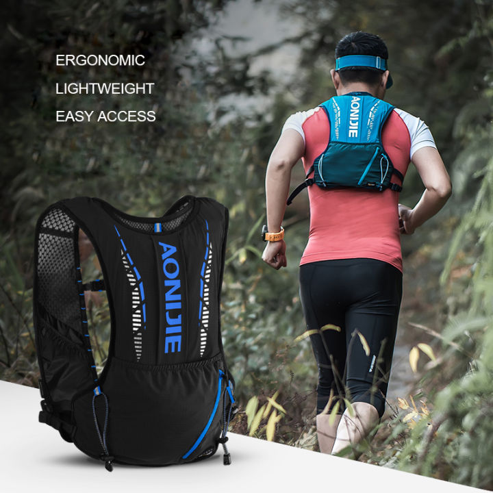 aonijie-c9102-single-backpack-black-vest-5l-hydration-backpack-pack-bag-soft-water-bladder-flask-hiking-trail-running-marathon