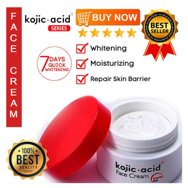50g Kojic Acid Face Cream Deep Nourishment Whiten Cream AntiWrinkles AntiAcne Firming Skin