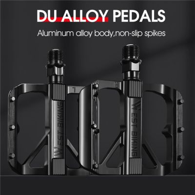 【hot】◑  Pedals Aluminum Alloy Anti Footlock Release Bearings Mountain Road Accessories