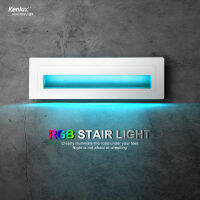 Nordic Wall Lamp RGB Automatically Changing Led Aluminum Outdoor Indoor Step Light Modern Home Stairs Bedroom Decorate Lamp