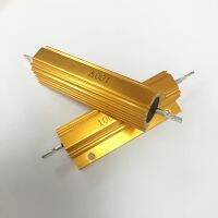 RX24 100W Watt Power Metal Shell Aluminium Gold Resistor RX24 100W 1.5R 1.8R 2.2R 2.4R 2.5R 3.3R 3.9R 4.7R  5.6R 6.2R 6.8R 8.2R