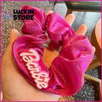 TREND 57SHOP สีทึบทึบ ตุ๊กตาบาร์บี้ scrunchie แฟชั่นสำหรับผู้หญิง อีลาสติก เชือกมัดผม ที่มัดผม อุปกรณ์เสริมผม ยางรัดผม สำหรับผู้หญิง