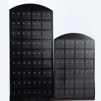 48/72 Holes Portable Earrings display stand Ear Studs Jewelry Display Holder Plastic Earring Showcase Storage Rack Organizer Box