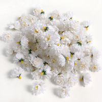 hotx【DT】 10/20/50Pcs Artificial Flowers Heads Silk Fake Wedding Decoration Garland Accessories