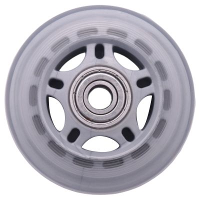 Skating Shoes 608ZZ Bearing Inline Skate Wheel Clear Gray