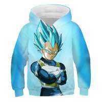 【 Cw】เด็ก Dragon-Ball Hoodies เด็กสาวเด็กน่ารักเสื้อท็อปส์เสื้อผ้าฤดูใบไม้ผลิฤดูใบไม้ร่วงการ์ตูนลำลองคลุมด้วยผ้าท็อปส์4-14 Yrshot