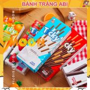 BÁNH QUE GẬY TICKY THÁI LAN VỊ SỮA SOCOLA DÂU ĐỦ NHIỀU VỊ HỘP 20G