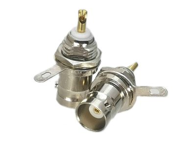 【LZ】▦♦♀  Conector bnc porca parafuso fêmea montador de painel de solda coaxial rf de alta qualidade 1 peça