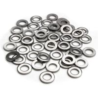 50PCS M6 304 Stainless Steel Flat Washers Kit Plain Washers Gaskets Metal Ring Gaskets For Metal Working Nails Screws  Fasteners