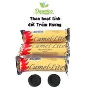 Than hoạt tính đốt trầm Than đốt trầm hương xông nhà dạng viên nén sạch