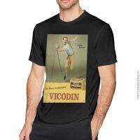 House Md Tshirts Dr House Vicodin Recommended T Shirt Male Funny Tee Shirt Print Big Short Sleeves Tshirt 【Size S-4XL-5XL-6XL】