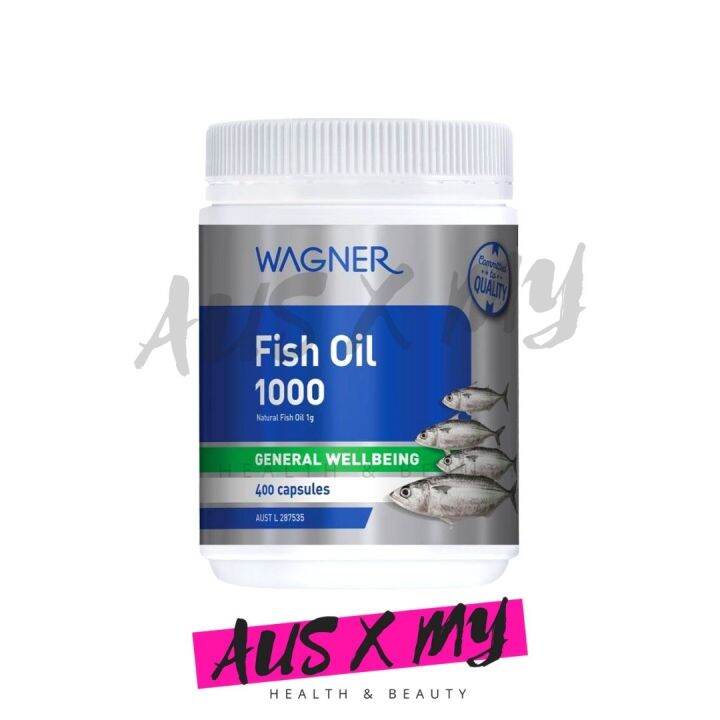 AUS X MY WAGNER Fish Oil 1000mg [400 Capsules] Lazada