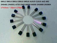 ◊ 17valuesx10pcs 170pcs Transistor Kit S9012 S9013 S9014 S9015 9018 S8050 S8550 A42 A92 2N5401 5551 A733 C945 3906 3904 Set