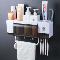 ❂✖ toothbrush holder toothpaste squeezer dispenser bathroom accessories sets bathroom storage box case household items