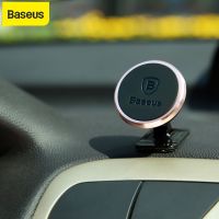 【Cloth the whole world】 Baseus Universal Magnetic Car Phone Holder Stand For iPhone Samsung Magnet Mount Round Car Holder Dashboard ที่วางโทรศัพท์มือถือ