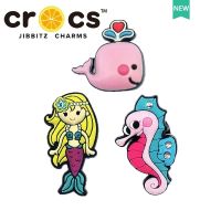 Jibbitz cross charms อุปกรณ์เสริมหัวเข็มขัด รูปนางเงือก diy สําหรับรองเท้า