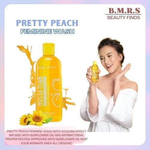PRETTY PEACH WASH BY BEAUTY AND GRACES 150ml. Pretty Peach Feminine