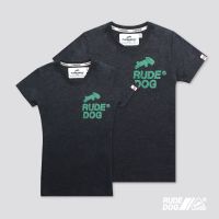 Rudedog เสื้อยืดชาย/หญิง สีท็อปดำ รุ่น 2Line (ราคาต่อตัว)