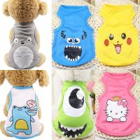 Cartoon Small Dogs Vest Teddy Chihuahua Breathable Puppy Sleveless T-Shirt for Cat Dog Costume Summer Pet Dog Clothes Yorkshire