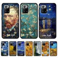 Van Gogh oil Art Painting Phone Case For Redmi Note 10 9 8 6 Pro 8T 5A 4X X 5 Plus 7 7A 9A K20 Cover Drawing Painting Supplies