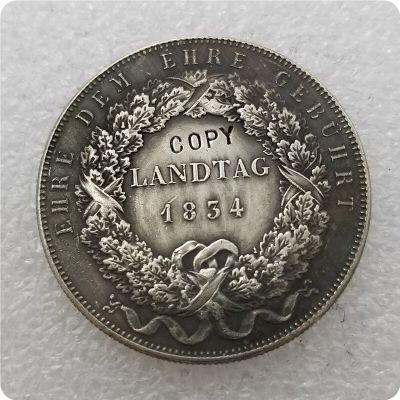 เหรียญเหรียญที่ระลึกเลียนแบบเหรียญของสะสมเหรียญ Tpey 2_1834รัฐเยอรมัน