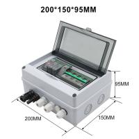 กล่องคอมไบเนอร์ PV 1ชิ้น IP65การจัดจำหน่าย DC กันน้ำพีวีซี1000V คุณภาพสูง