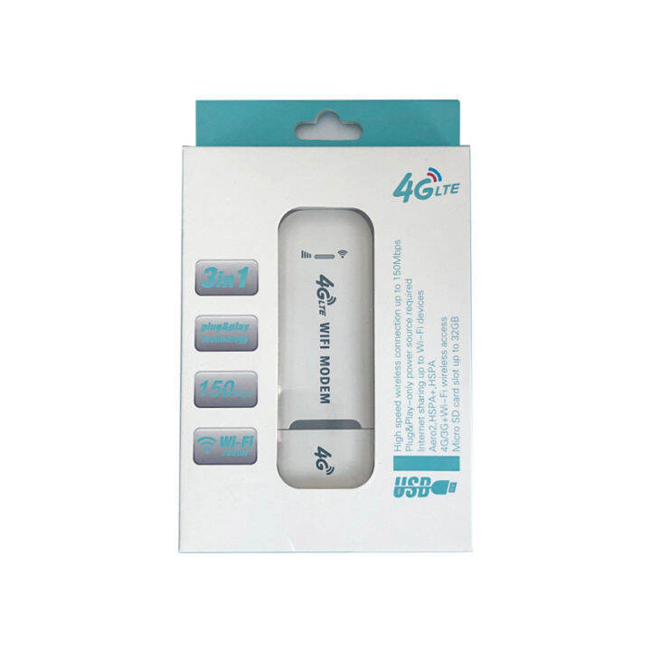 4G LTE Wireless USB Router Mobile Broadband 150Mbps Modem Stick ...