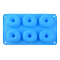 【hot】 6-Cavity Silicone Donut Baking Pan Non-Stick Mold Dishwasher Decoration Tools Nonstick And Resistant Reusable ！