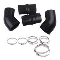 Silicone Hose Kit with Clamps Intercooler Hose Boot Kit for Dodge Ram Cummins 5.9L 1994-2002