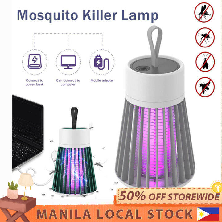 Rechargeable Mosquito Killer Lamp Electric Shock Bug Zapper Cordless