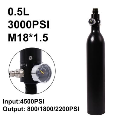 【hot】✙㍿  3000psi 200bar 0.5L Aluminum Cylinder 500cc Air CO2 Sodas Mountaineering Diving Shooting Competition