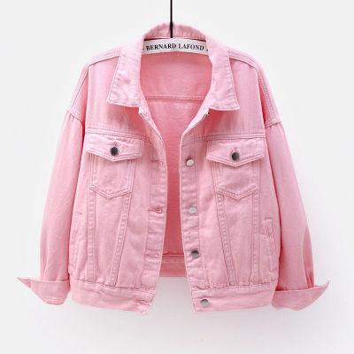 Women Jackets New Spring outwear denim coat Solid turn down collar cotton jacket for female plus size S-3XL