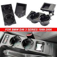 สำหรับ E46 1999-2006 BMW 3ชุดที่ใส่ศูนย์หน้าคอนโซลรถยนต์แบบสองรูกล่องถาดเก็บของเหรียญ + วางเครื่องดื่มถ้วย51168217953