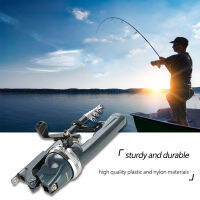 3: 6: 1 Lightweight Plastic Folding Integrated Fishing Rod and Enclosed Reel Tackle Accessory