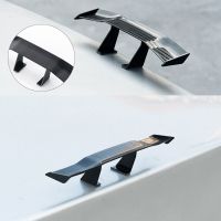 GT Style Carbon Fiber Look Car Mini Rear Spoiler Mini Wing Small Model Decoration Auto Accessories Car styling