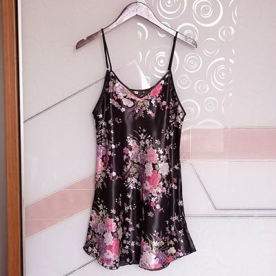 ‘；’ Women  Nightwear Plus Size Lace Summer Nightgown Sleepwear Dress Sleeveless Lingerie Robe Homewear Underwear Nightdress