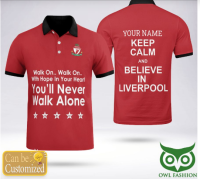 2023 New 2023 new style Custom Name Liverpool You’ll Never Walk Alone Logo Polo Shirt Size：s-6xl Summer Popular