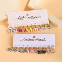 ☍❣  Bohemia Multiple Colors Drop Earrings for Color Buckle Jewelry