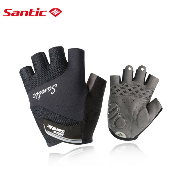 santic-ถุงมือเปิดนิ้วจักรยานฤดูร้อนถุงมือปั่นจักรยานสำหรับผู้ชายถุงมือ-mtb-wm9p040ถุงมือปั่นจักรยานระบายอากาศกันกระแทก