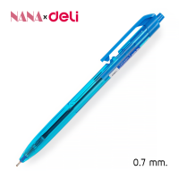 Deli ปากกาลูกลื่น ปากกาสีดำ ปากกาสีน้ำเงิน ปากกา Ball Pen อุปกรณ์สำนักงาน อุปกรณ์การเรียน 1 แท่ง 6 แท่ง 12 แท่ง 0.7mm Nana Stationary