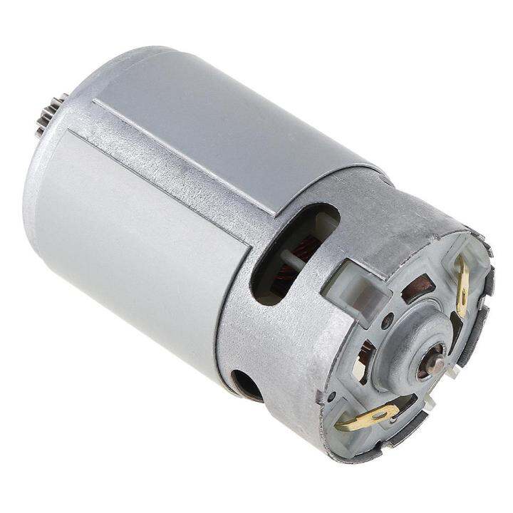 rs550จอ-dc-16-8v-19500-rpm-ด้วยความเร็วเดียว9ฟันและกล่องเกียร์แรงบิดสูงสำหรับสว่านไฟฟ้า-ไขควง