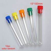 、’】【‘ 10Pcs Environmental Bottle Test Container Lab Hardness Plastics Multiftions Disposable Tube Clear + Push Cap 12*60Mm