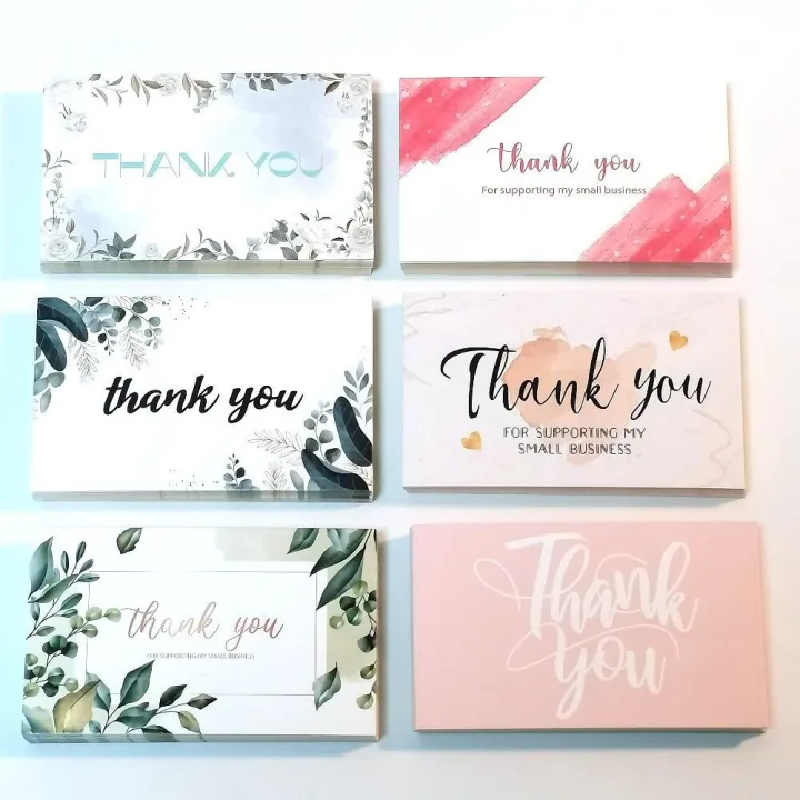 1pcs Thank You Card (without envelop)Business Thank Card Kad/Gold foil ...