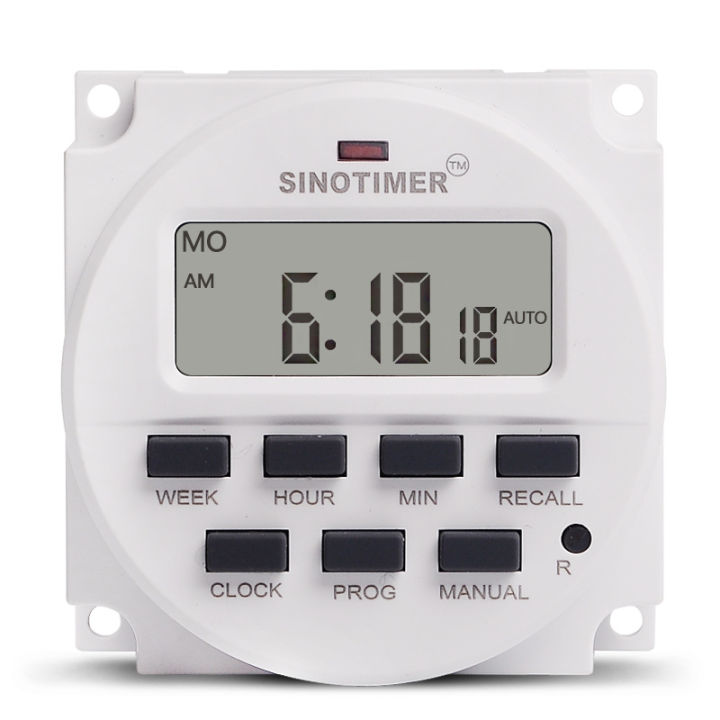 Sinotimer Inch Lcd Digital Timer V Dc Days Programmable Time Switch Tm N Lazada