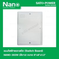 NANO-302W เเผงไฟฟ้าพลาสติก SWITCH BOARD Nano สวิทช์บอร์ด แผงไฟฟ้าพลาสติก นาโน รุ่น NANO-302W แผงไฟฟ้า แผงไฟพลาสติก