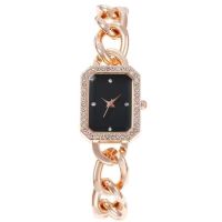 【July】 AliExpress foreign trade new hot style fashion diamond square watch European and simple fragrant ladies