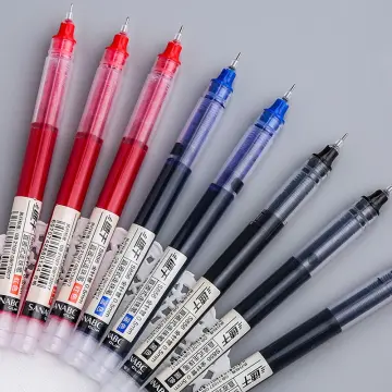 6 Pcs/set Warm Heart Gel Pens Super Durable Writing, 0.5mm Ballpoint Pens,  Black Ink, School and Office Pen Set, Lovely Gift 