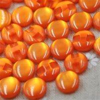 50 pcs 12 mm Orange Cats Eye button craft/sewing/baby lot mix PT82 Haberdashery