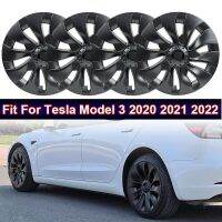 4ชิ้น/เซ็ต18นิ้วรถ Hub Caps รถยนต์ Hub การปรับเปลี่ยนตกแต่งป้องกันล้อรถ Fit สำหรับ Tesla รุ่น3 2020-2022